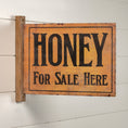 Load image into Gallery viewer, 18.5" TWO-SIDED HONEY FOR SALE SIGN
