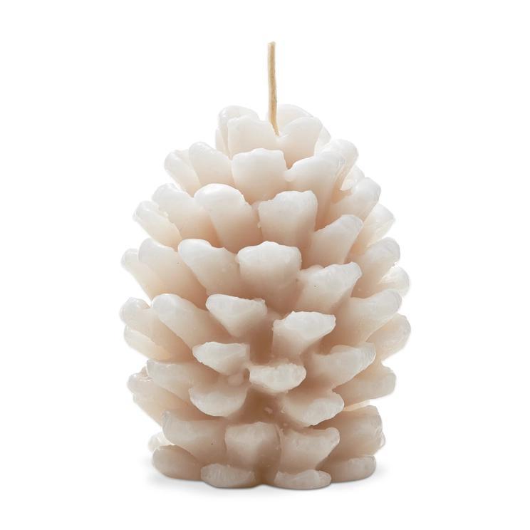Frosted Pine Cone Candle