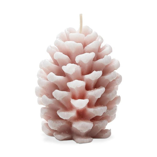 Frosted Pine Cone Candle