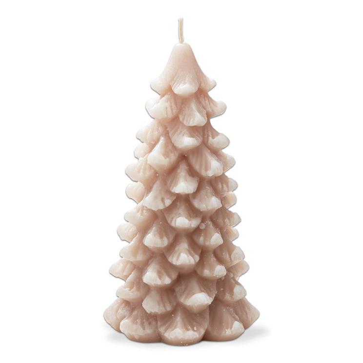 Frosted Pine Tree Candle - Blush