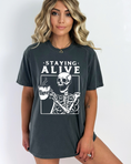 Load image into Gallery viewer, Staying Alive Skeleton T-Shirt
