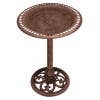 Load image into Gallery viewer, Bronze Pedestal Birdbath w/ Scrollwork Base and Ground Stake
