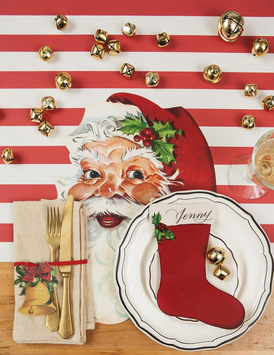 Placemat, Die Cut Santa