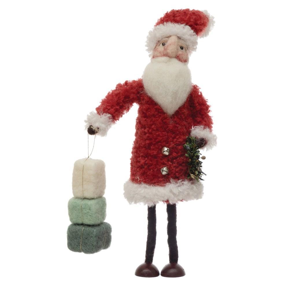 Wool Felt Santa w/ Packages