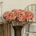 Load image into Gallery viewer, 26.5" SALMON HYDRANGEA SPRAY
