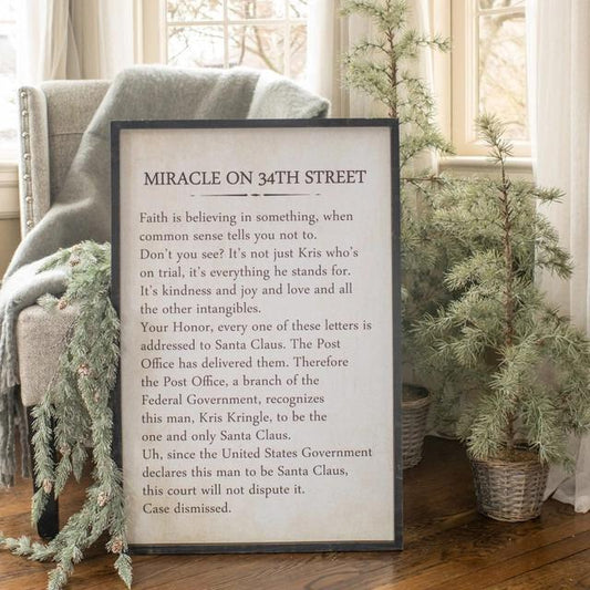 Miracle On 34th Street Sign