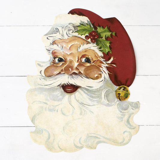 Placemat, Die Cut Santa