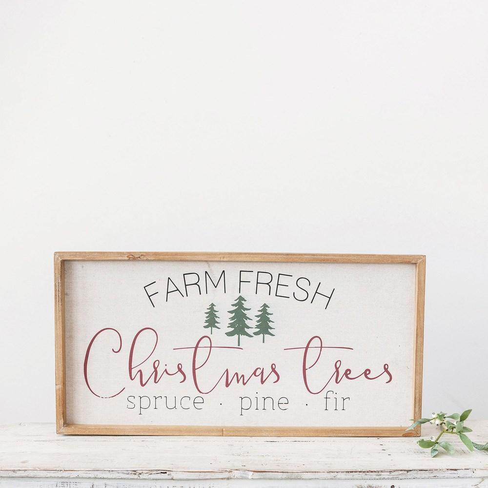 Wall Decor, "Farm Fresh Christmas Trees"