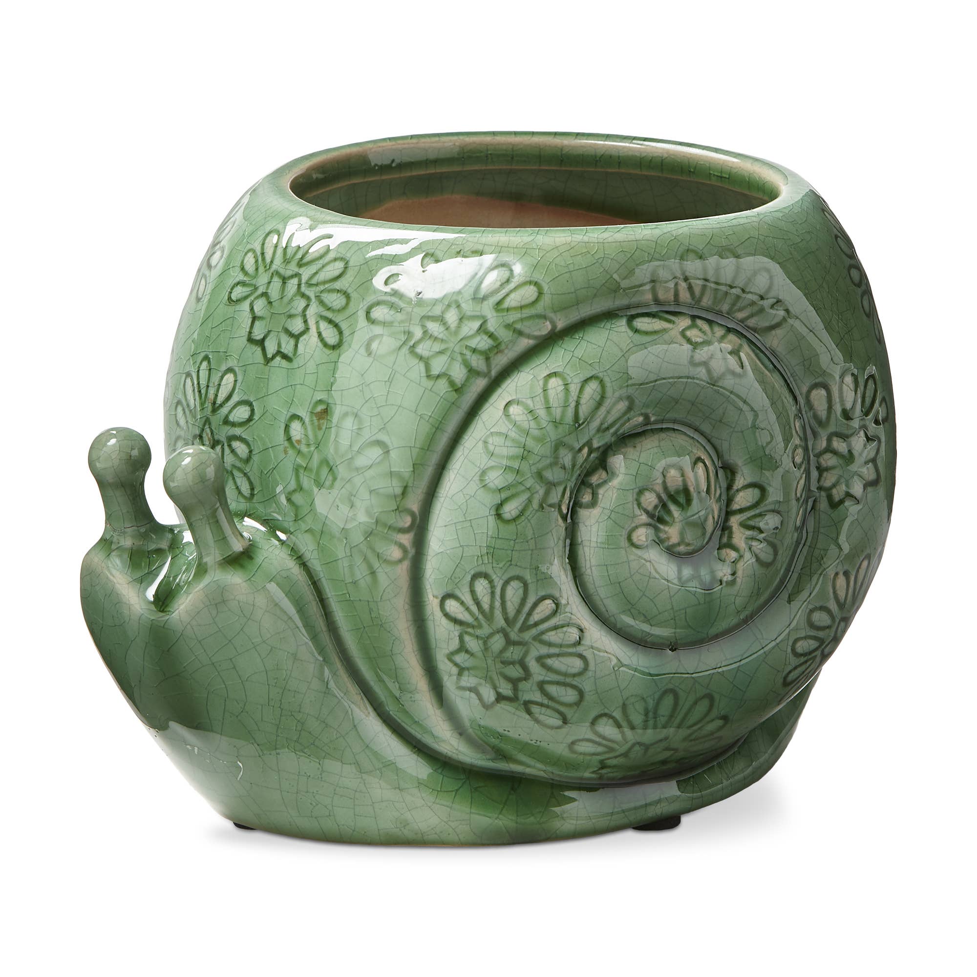 Snail Planter - Green