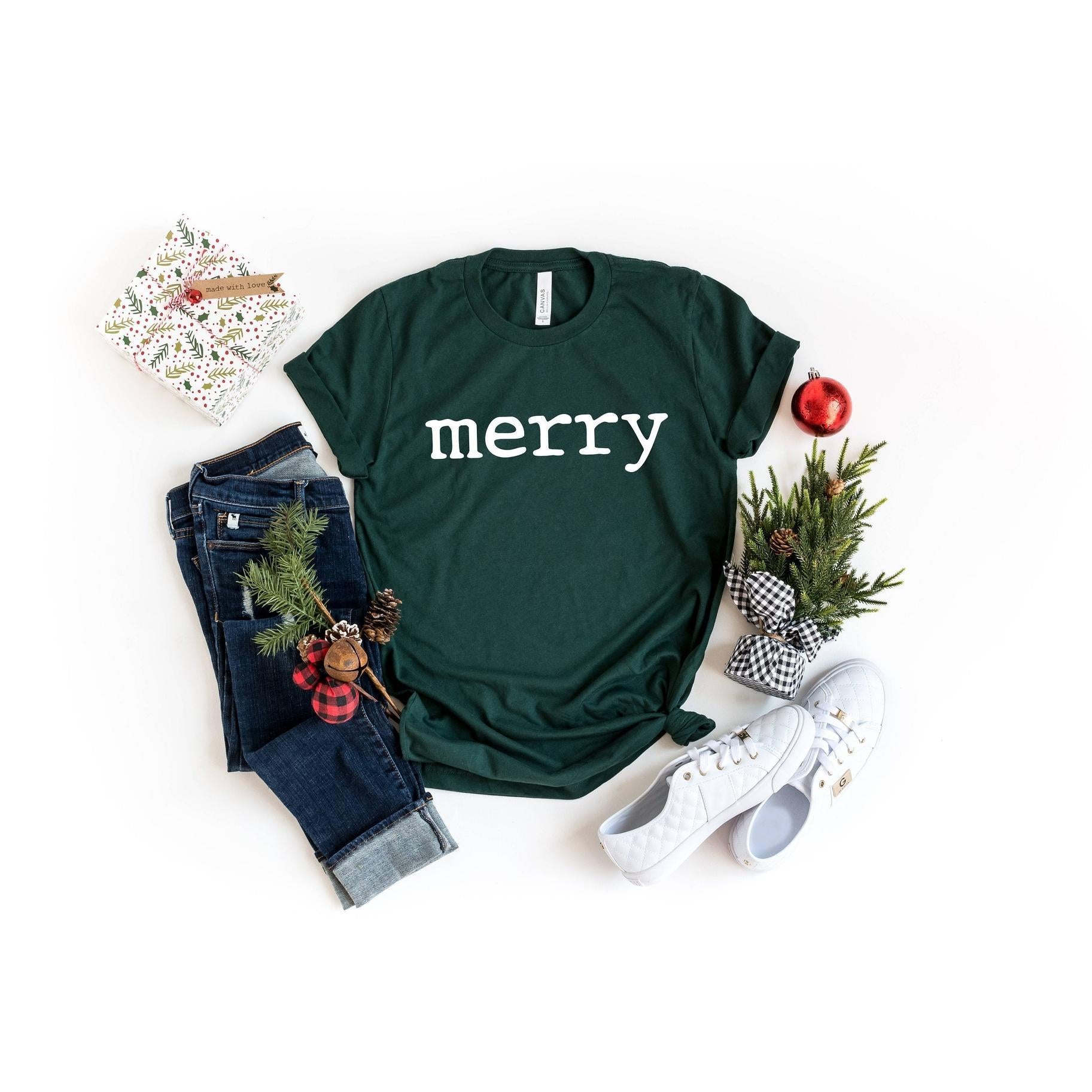 Shirt, Merry Winter Christmas