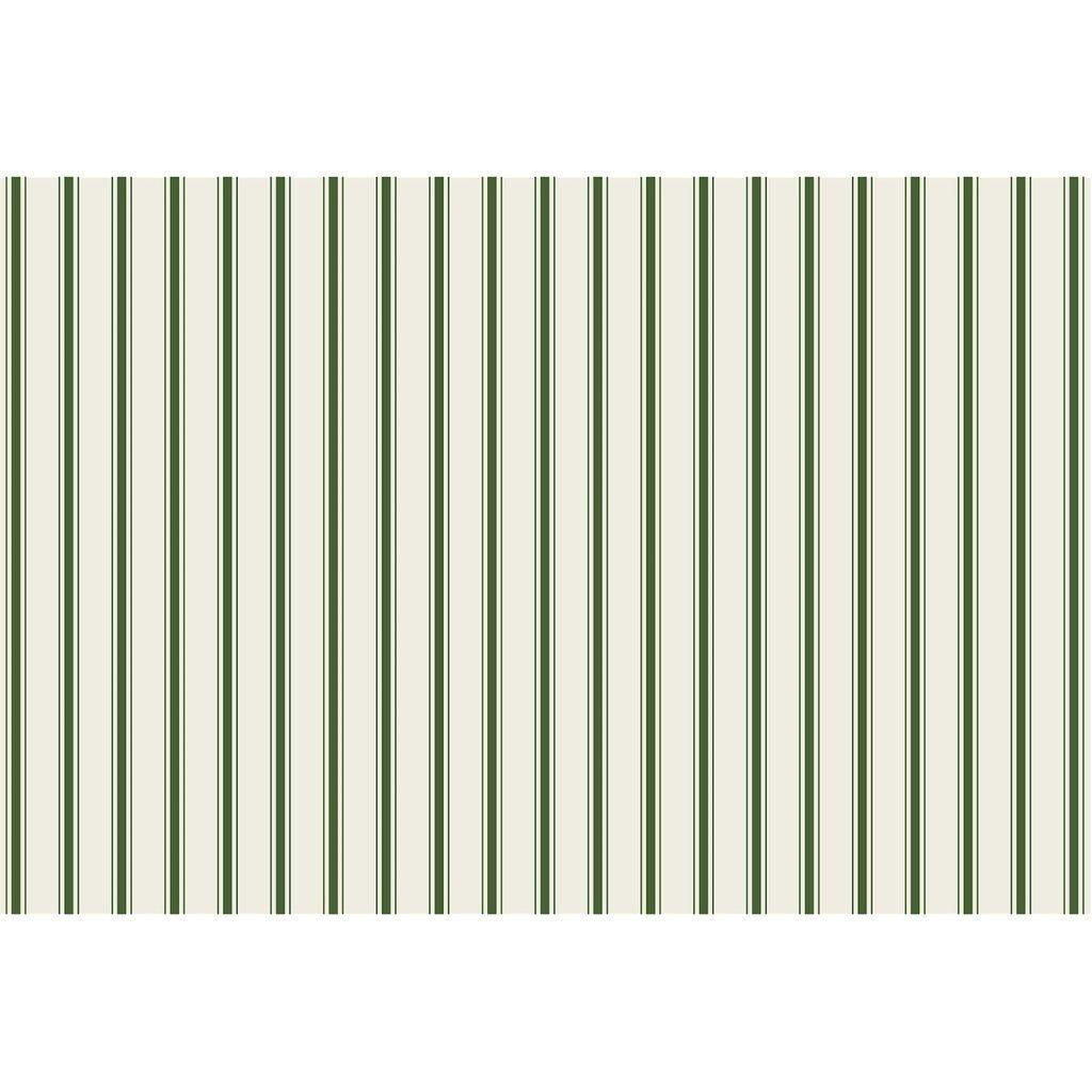 Placemat, Green Ribbon Stripe