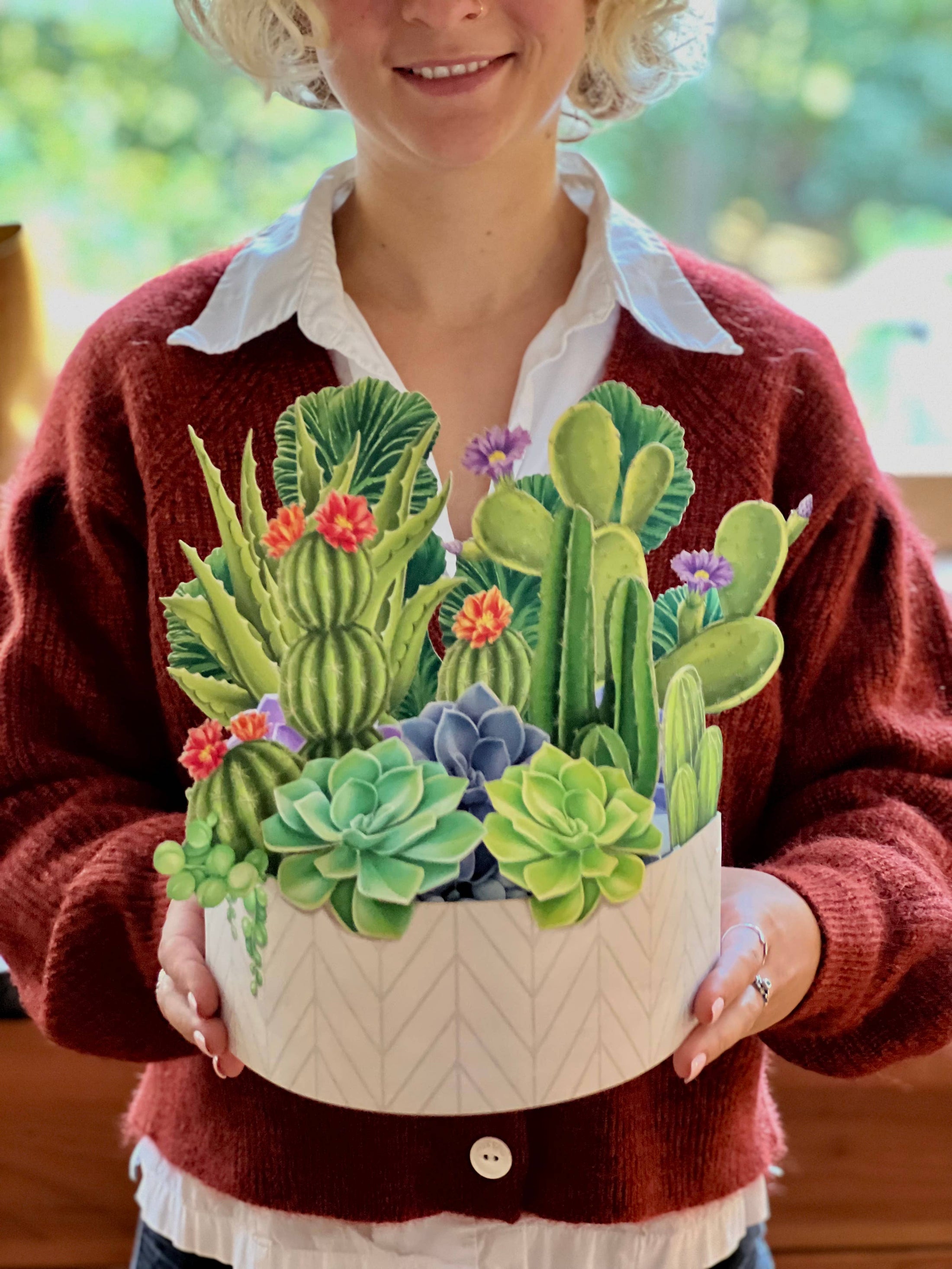 Cactus Garden (8 Pop-up Greeting Cards)