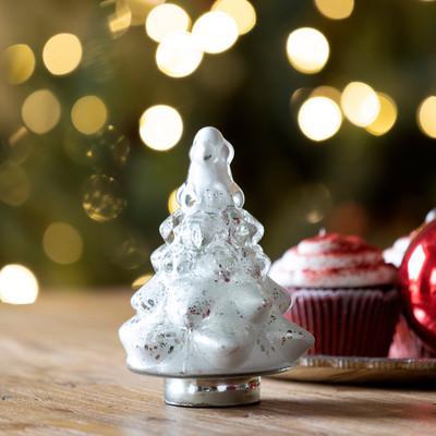 Tabletop Fir Tree, Icy Glass