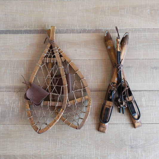 Wood Snowshoes Decor