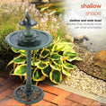 Load image into Gallery viewer, Alpine Corporation Tiered Pedestal Fish Fountain Birdbath
