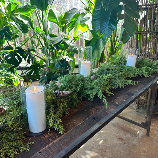 Fresh Cedar Garland by the Foot