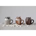 Load image into Gallery viewer, Stoneware Animal Covered Mug, 3 Styles
