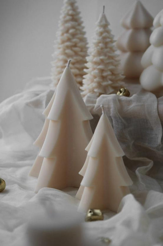 Candle, Geometric Christmas Tree