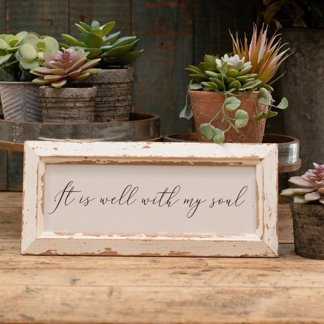 It Is Well with My Soul Tabletop Plaque