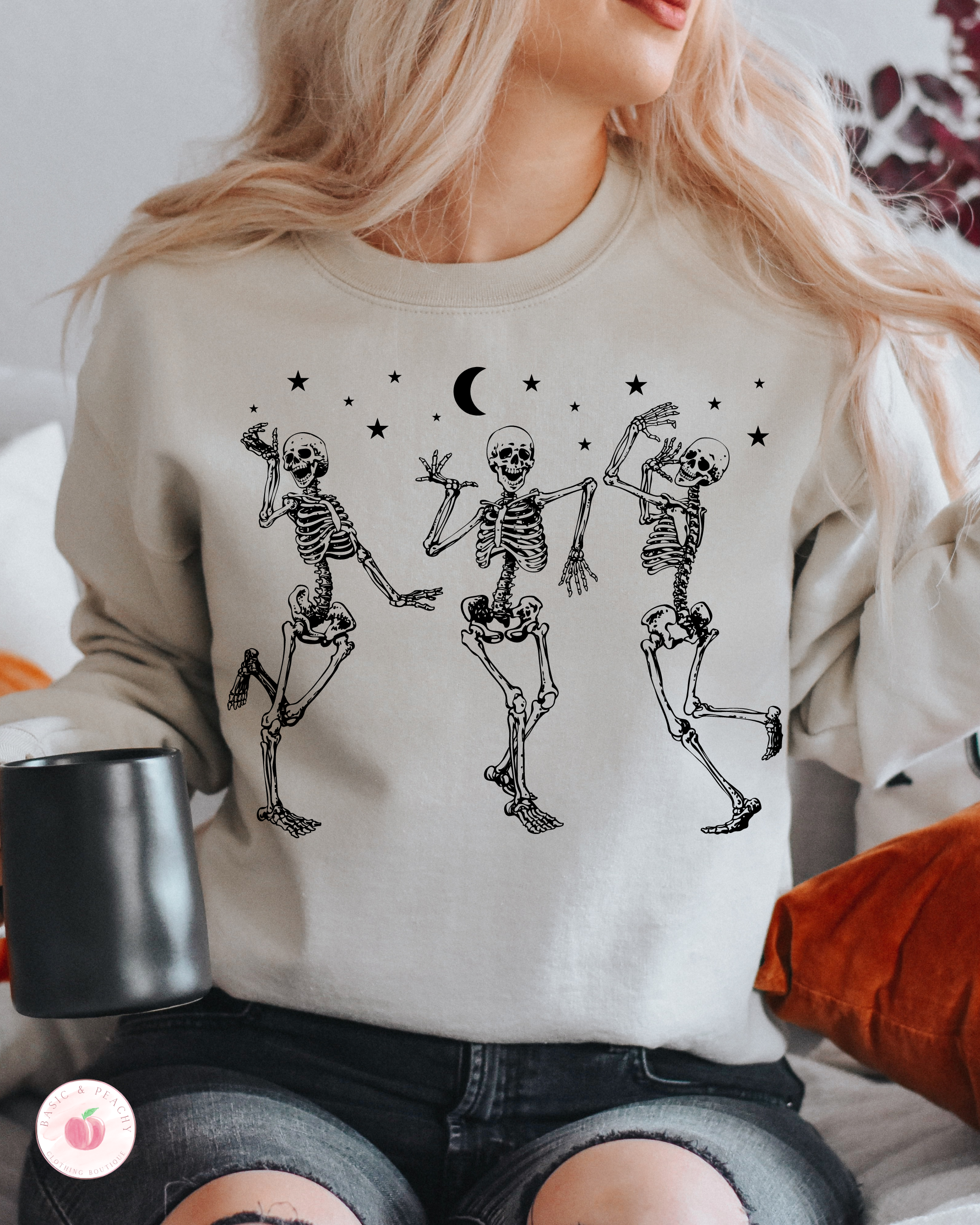 Dancing Skeletons Halloween Sweatshirt