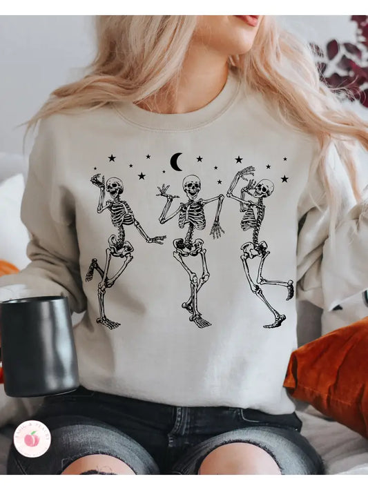 Sweatshirt, Dancing Skeletons Halloween Crewneck