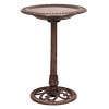 Load image into Gallery viewer, Bronze Pedestal Birdbath w/ Scrollwork Base and Ground Stake
