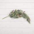 Load image into Gallery viewer, 33" Snow Mix Pine & Berries Hanging Bush

