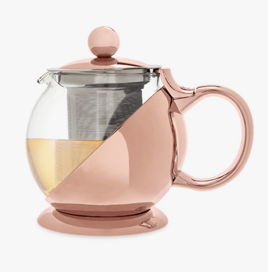 Shelby Teapot & Infuser, Rose Gold