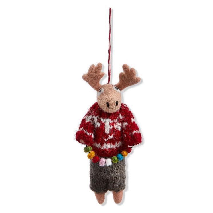 Moose with Lights Ornament