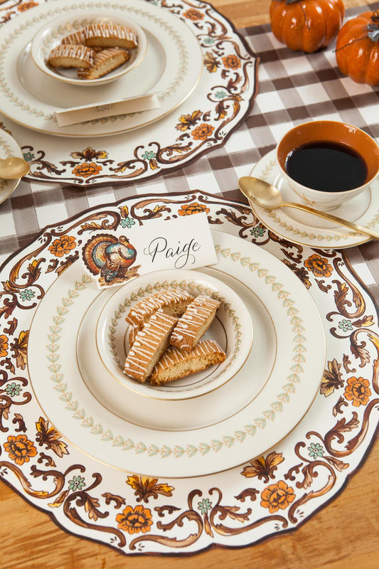 Placemat, Thanksgiving China