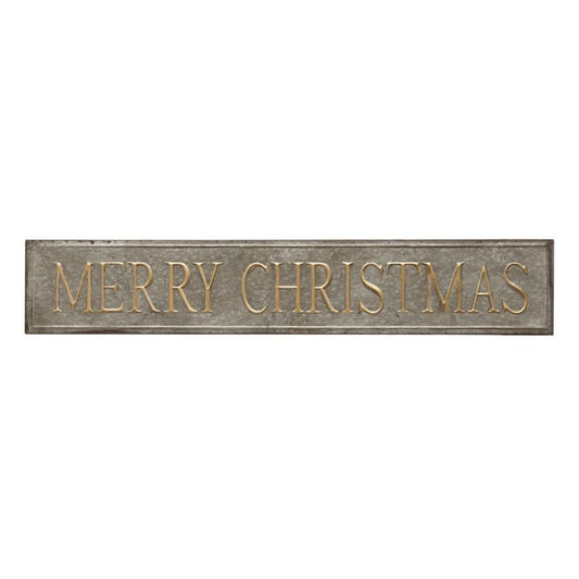 Metal Wall Decor, "Merry Christmas"