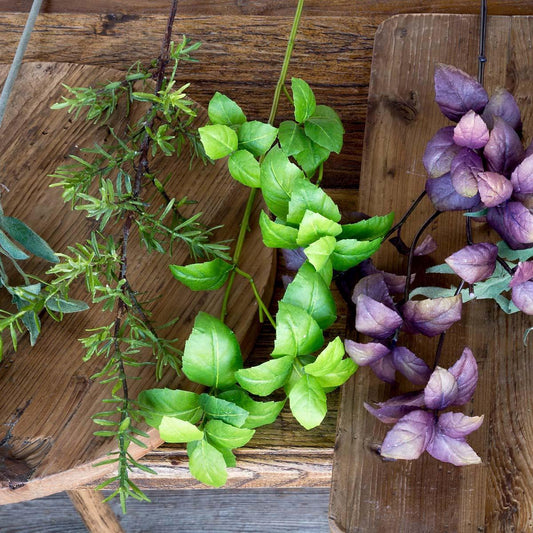 Crafted Green Basil Stem