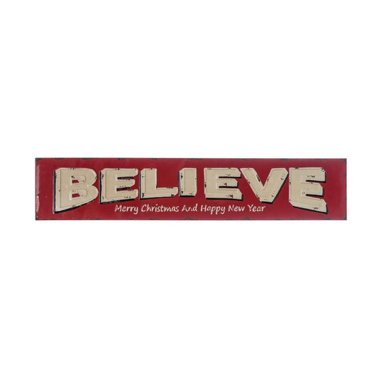 Metal Wall Decor, "Believe"