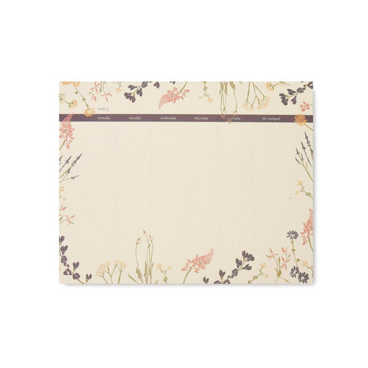 Desk Pad, Wildflower Weekly