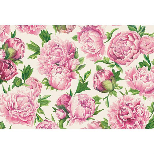 Placemat, Peonies in Bloom