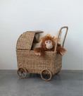 Load image into Gallery viewer, Hand-Woven Bassinet Stroller, Detachable Hood

