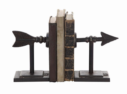 Cast Iron Arrow Bookends - Set of 2