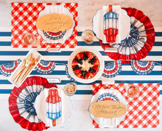 Placemat, Die Cut Star-Spangled