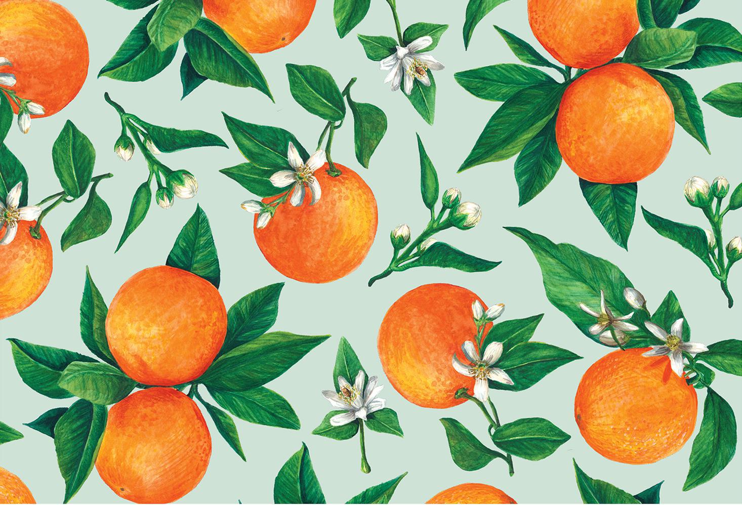 Placemat, Orange Orchard