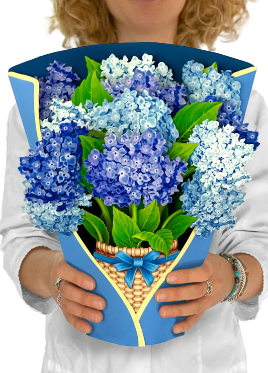 Nantucket Hydrangeas (8 Pop-up Greeting Cards)