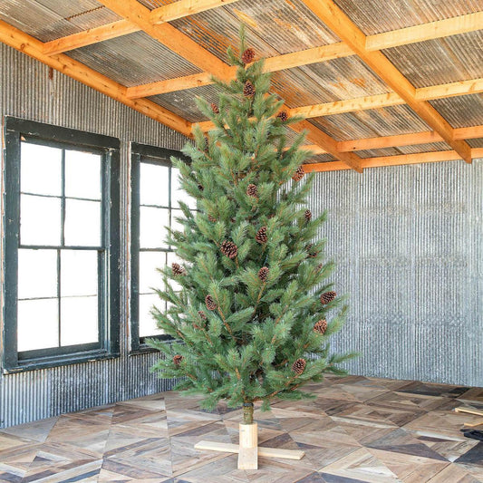 Rocky Top Pine Tree with LED Lights