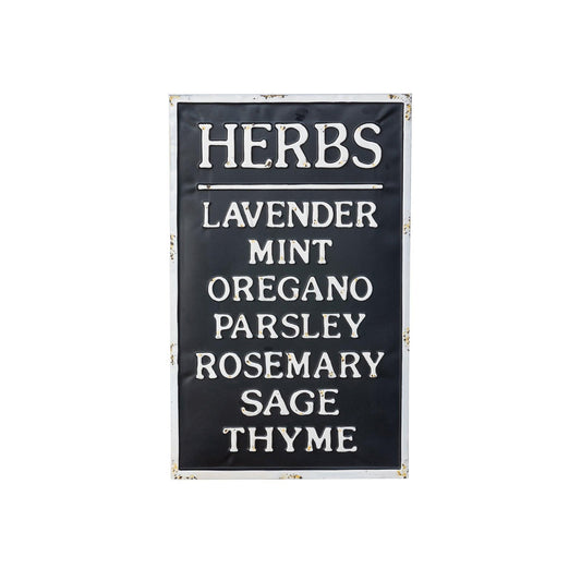 Metal Herb sign