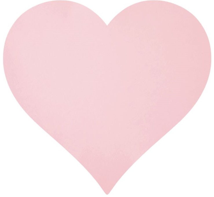 Placemat, Die-Cut Pink Heart