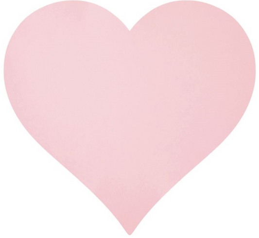 Placemat, Die-Cut Pink Heart