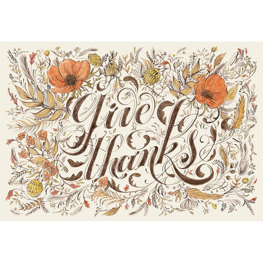 Placemat, Give Thanks