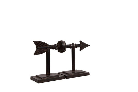 Cast Iron Arrow Bookends - Set of 2