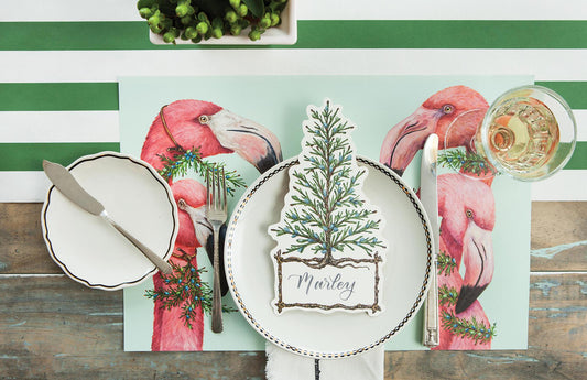 Placemat, Festive Flamingos