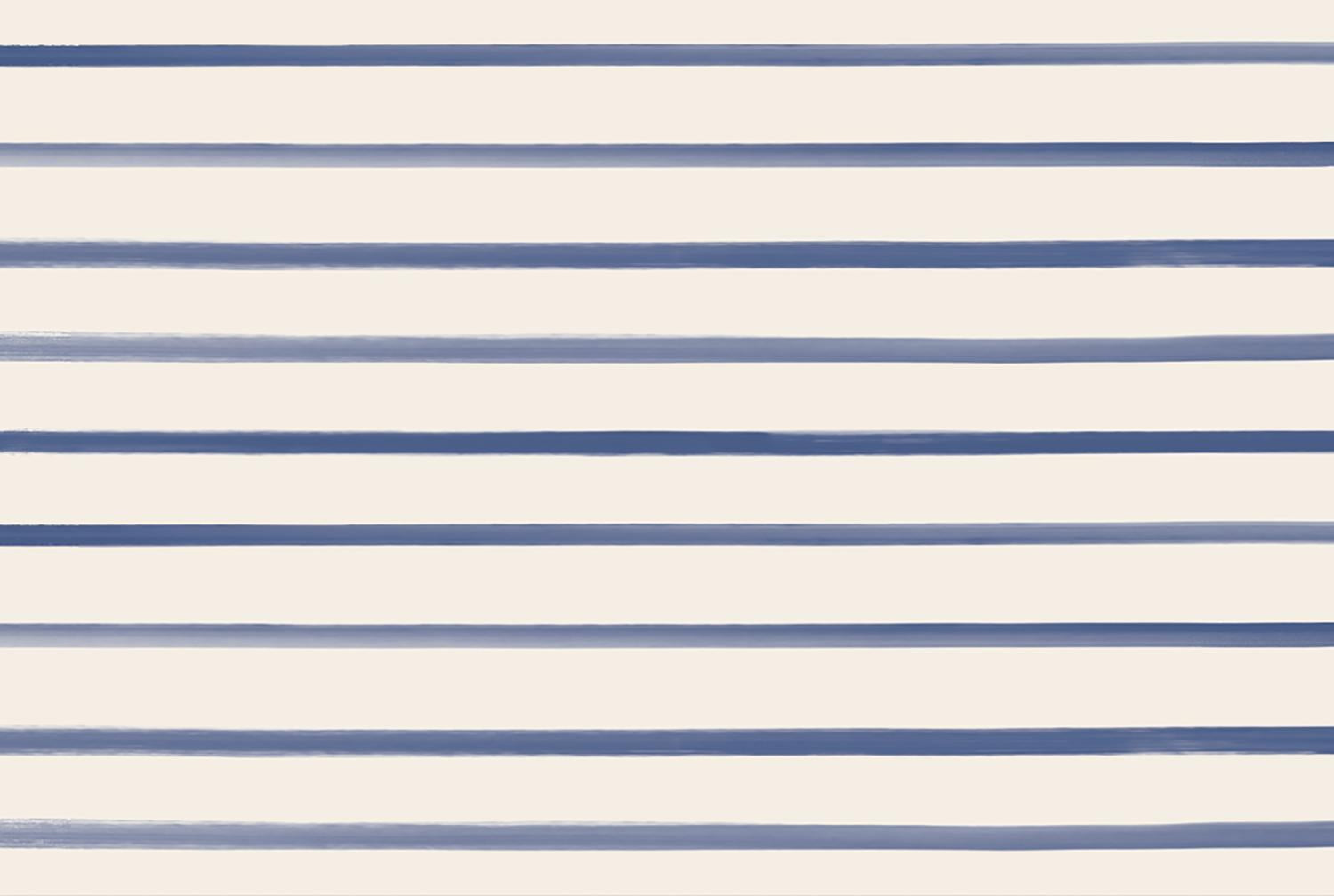 Placemat, Navy Stripe