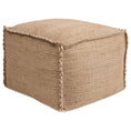 Load image into Gallery viewer, Hand-Woven Jute Pouf
