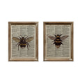 Load image into Gallery viewer, Wall Art, Framed Glass Book w/Bee
